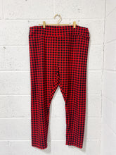 Load image into Gallery viewer, Red and Black Checkered Stretchy Pants (4X)