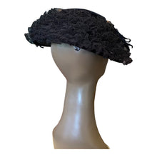 Load image into Gallery viewer, Vintage Black Hat with Lace