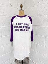 Load image into Gallery viewer, “I Get The Beach House” Extra Long Baseball Tee (XL)