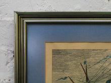 Load image into Gallery viewer, Warship in Profile Hand-Colored Engraving After Bruegel by Frans Huy
