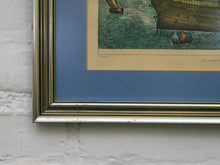 Load image into Gallery viewer, Warship in Profile Hand-Colored Engraving After Bruegel by Frans Huy