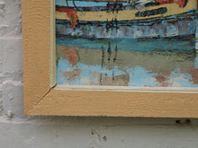 Load image into Gallery viewer, Original vintage impressionist nautical painting by KB Chun
