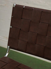 Load image into Gallery viewer, Leather and chrome counter stool