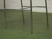 Load image into Gallery viewer, Leather and chrome counter stool