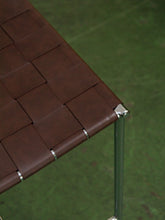 Load image into Gallery viewer, Leather and chrome counter stool