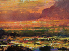 Load image into Gallery viewer, Framed seascape sunset twilight coastal