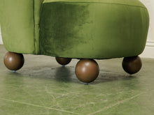 Load image into Gallery viewer, Tova Club Chair in Olive Green