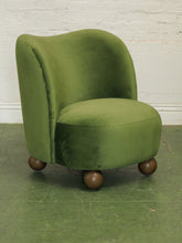 Load image into Gallery viewer, Tova Club Chair in Olive Green