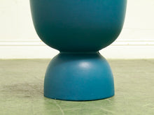 Load image into Gallery viewer, Large Blue Hourglass Planter