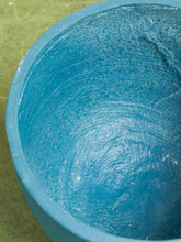 Load image into Gallery viewer, Large Blue Hourglass Planter