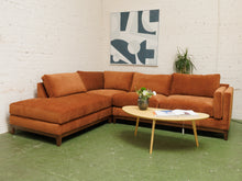 Load image into Gallery viewer, Lisette Sectional with Bumper chaise in Sienna