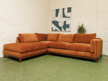 Load image into Gallery viewer, Lisette Sectional with Bumper chaise in Sienna