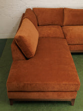 Load image into Gallery viewer, Lisette Sectional with Bumper chaise in Sienna