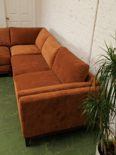 Load image into Gallery viewer, Lisette Sectional with Bumper chaise in Sienna
