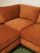 Load image into Gallery viewer, Lisette Sectional with Bumper chaise in Sienna