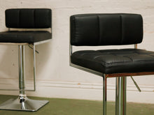 Load image into Gallery viewer, Square Panel Chrome Counter Stool