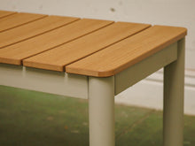 Load image into Gallery viewer, 3 Piece Outdoor Dining Set with Low-Maintenance Faux Wood Slats