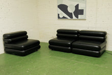 Load image into Gallery viewer, Elodie 3 piece armless in Noir Leather