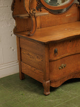 Load image into Gallery viewer, Tiger Oak French Antique Victorian Dresser