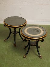 Load image into Gallery viewer, Vintage Hollywood Regency Side Table Swan leg