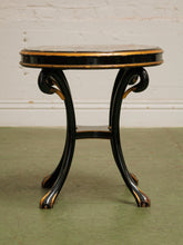 Load image into Gallery viewer, Vintage Hollywood Regency Side Table Swan leg