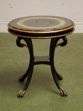 Load image into Gallery viewer, Vintage Hollywood Regency Side Table Swan leg