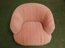 Load image into Gallery viewer, Pink pleated club chair