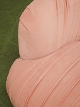 Load image into Gallery viewer, Pink pleated club chair