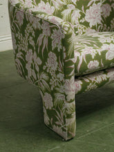 Load image into Gallery viewer, Green Floral Club Chair