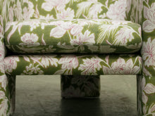 Load image into Gallery viewer, Green Floral Club Chair