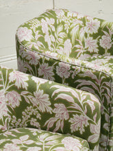 Load image into Gallery viewer, Green Floral Club Chair