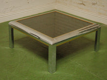 Load image into Gallery viewer, Chrome 1970’s Coffee Table Square