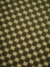 Load image into Gallery viewer, Pair of green checker counter stools in chrome