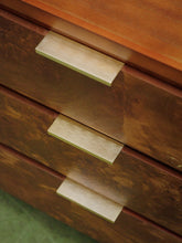 Load image into Gallery viewer, Pair of three drawer Faux Burl Nightstands