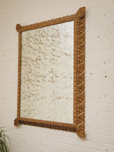 Load image into Gallery viewer, Neoclassical Vintage mirror with distressing on mirror