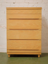 Load image into Gallery viewer, Blonde Vintage Sleek Highboy Dresser
