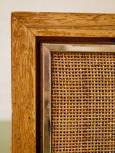 Load image into Gallery viewer, Vintage mid-century sofa with tiki fabric