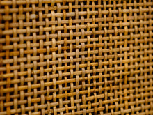 Load image into Gallery viewer, Vintage mid-century sofa with tiki fabric