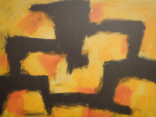 Load image into Gallery viewer, Abstract in black and orange