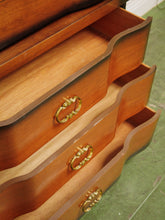 Load image into Gallery viewer, 1950’s Tobacco finish Highboy Dresser by Basset