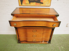 Load image into Gallery viewer, 1950’s Tobacco finish Highboy Dresser by Basset