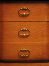 Load image into Gallery viewer, 1950’s Tobacco finish Highboy Dresser by Basset