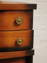 Load image into Gallery viewer, 1950’s Tobacco finish Highboy Dresser by Basset