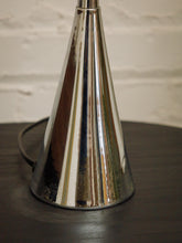 Load image into Gallery viewer, Chrome cone Shape Bottom Table Lamp