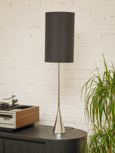 Load image into Gallery viewer, Chrome cone Shape Bottom Table Lamp