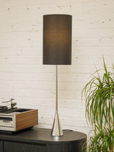 Load image into Gallery viewer, Chrome cone Shape Bottom Table Lamp
