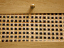 Load image into Gallery viewer, 6 Drawer Blonde Rattan Dresser