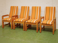 Load image into Gallery viewer, Vintage Oak 1970s Chairs New upholstery