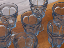 Load image into Gallery viewer, Blue Vintage Wine Goblets Set of 8