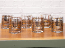 Load image into Gallery viewer, Gold and Black Cocktail Glasses
